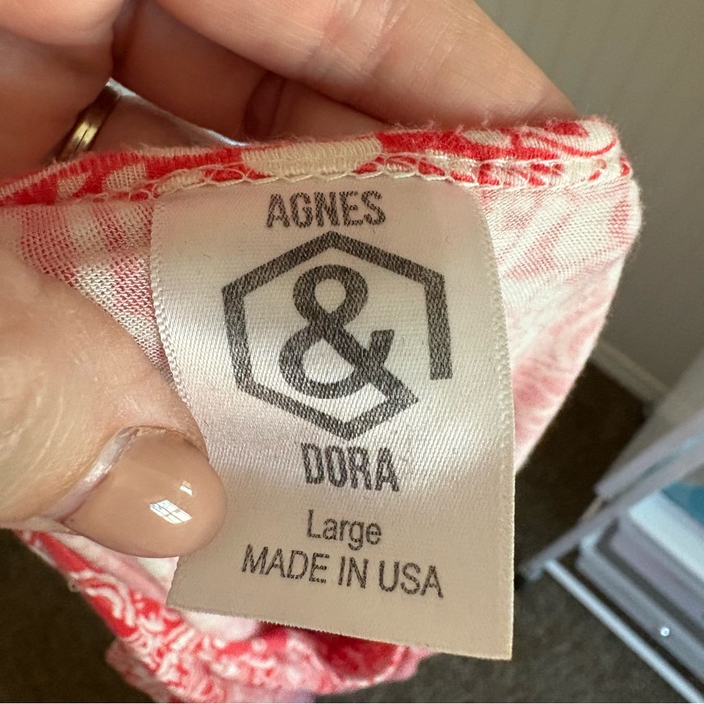 Agnes & Dora Red and White Scoop Neck Sundress size Large - Picture 9 of 9